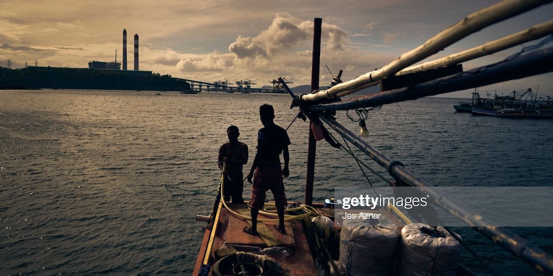MARIVELES, PHILIPPINES - MAY 18: Filipino fishermen prepare their boat to sail to the West Philippine Sea despite harassment by Chinese militia and coast guard in the disputed waters on May 18, 2021 in Mariveles, Bataan, west of Luzon in the Philippines. Local fishermen bewail the Philippines lackluster stance on its claim of the West Philippine Sea waters against China's incursion, and are continuing to fish as long as they legally can. Fishermen also expressed disappointed at a recent remark by Philippine President Rodrigo Duterte, that retaking of West Philippine Sea was never his campaign promise. Prior to Duterte's presidency, the Philippines won a landmark arbitral case against China in 2016, which invalidated the the latter's claims in the South China Sea including islands and shoals within the country's 200-nautical mile exclusive economic zone. (Photo by Jes Aznar/Getty Images)