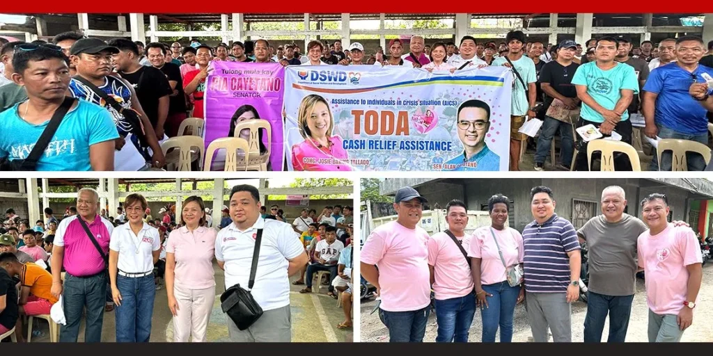 Camarines Norte tricycle operators thank Kuya Alan and Ate Pia for timely assistance