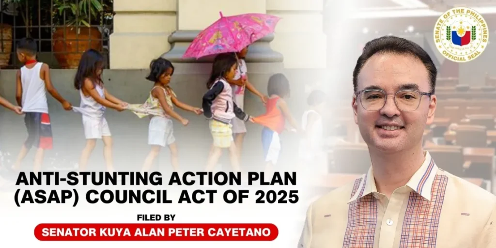 SBN 416: Anti-Stunting Action Plan (ASAP) Council Act of 2025 filed by Senator Alan Cayetano