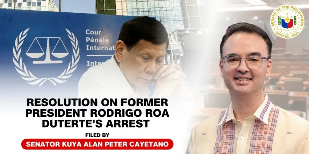 Senator Alan files resolution seeking house arrest for Duterte
