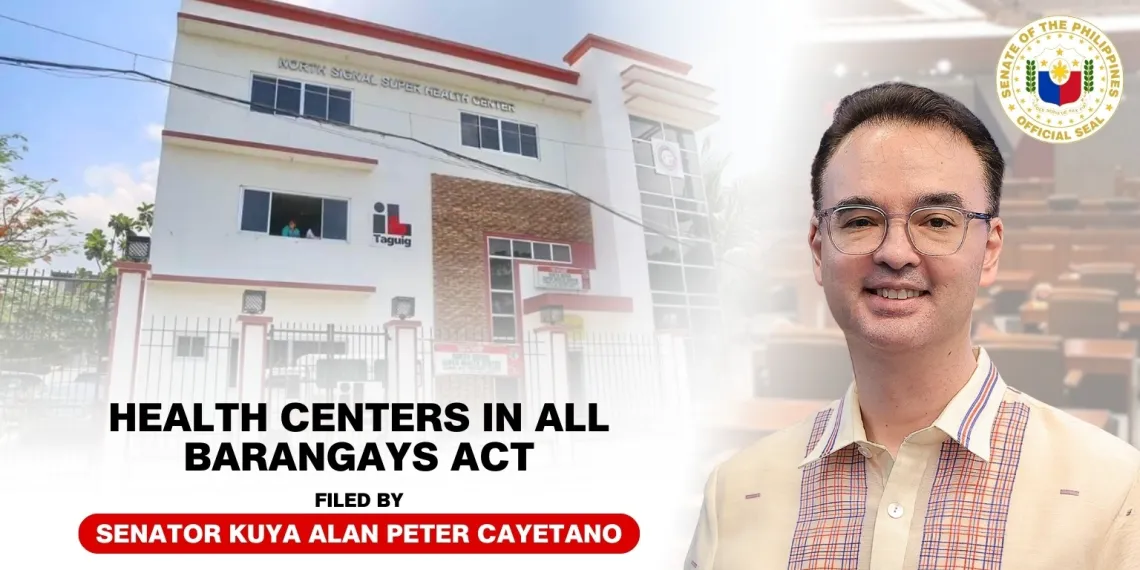 Kuya Alan revives bill to bring primary healthcare to every barangay