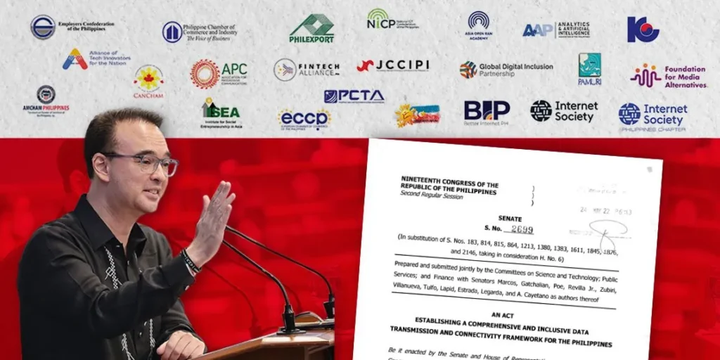 Major business groups, key sectors unite in backing Cayetano’s push for ‘Konektadong Pinoy Act’