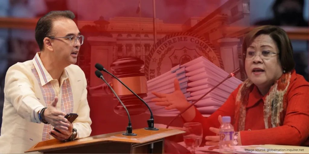 Senator Alan challenges de Lima to file case in court