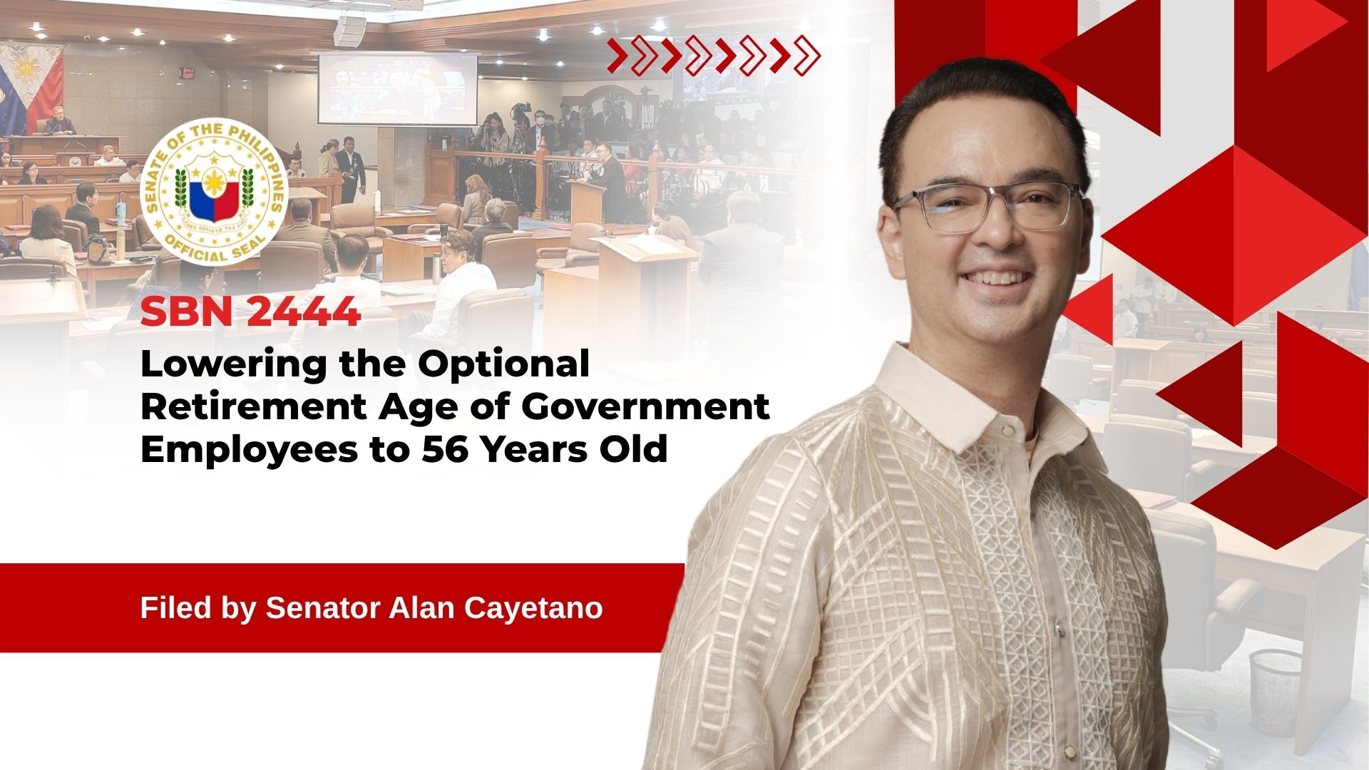 SBN 2444: Lowering the Optional Retirement Age of Government Employees ...