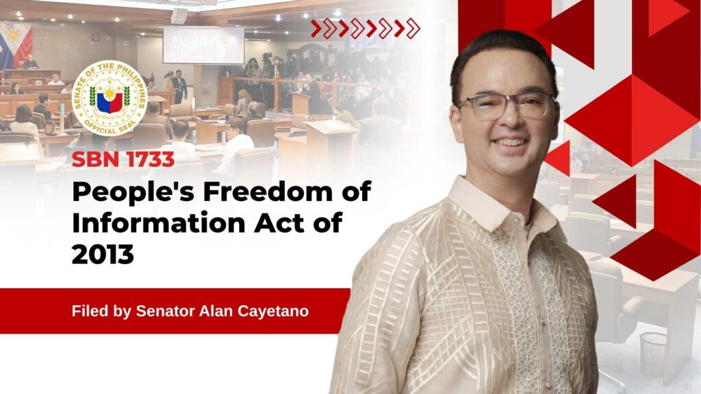 SBN 1733 - People's Freedom of Information Act of 2013