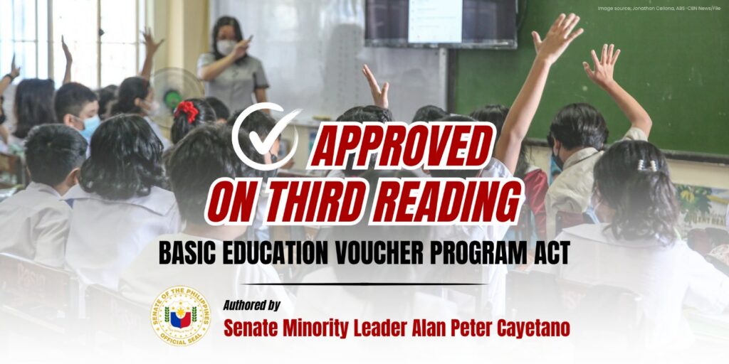 Senate approves Cayetano’s private education voucher proposal on final reading