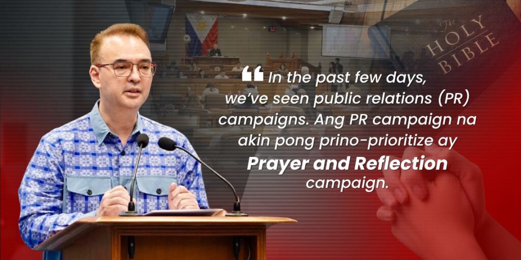 Cayetano calls for national prayer, reflection amid political tensions