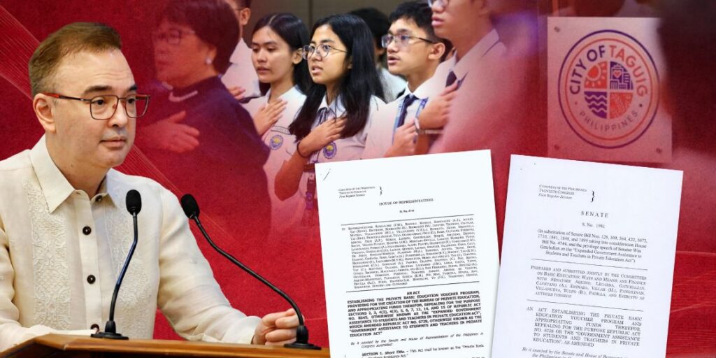 Private education voucher bill based on Cayetano proposal, Taguig model up for ratification