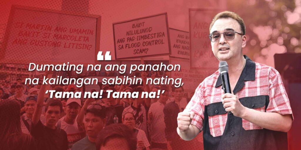 “Tama na!” Cayetano calls for end to corruption, selective justice