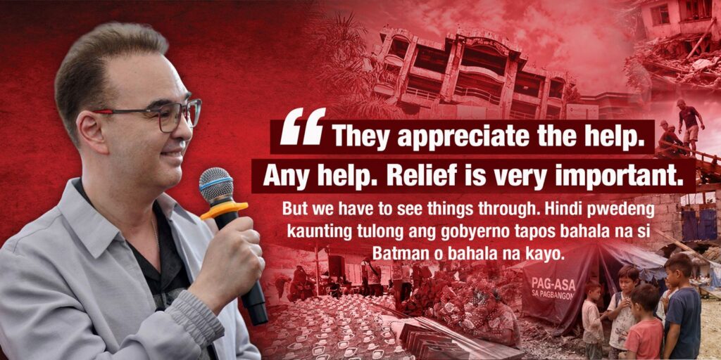 Cayetano renews call for disaster response beyond relief, says rehabilitation must follow