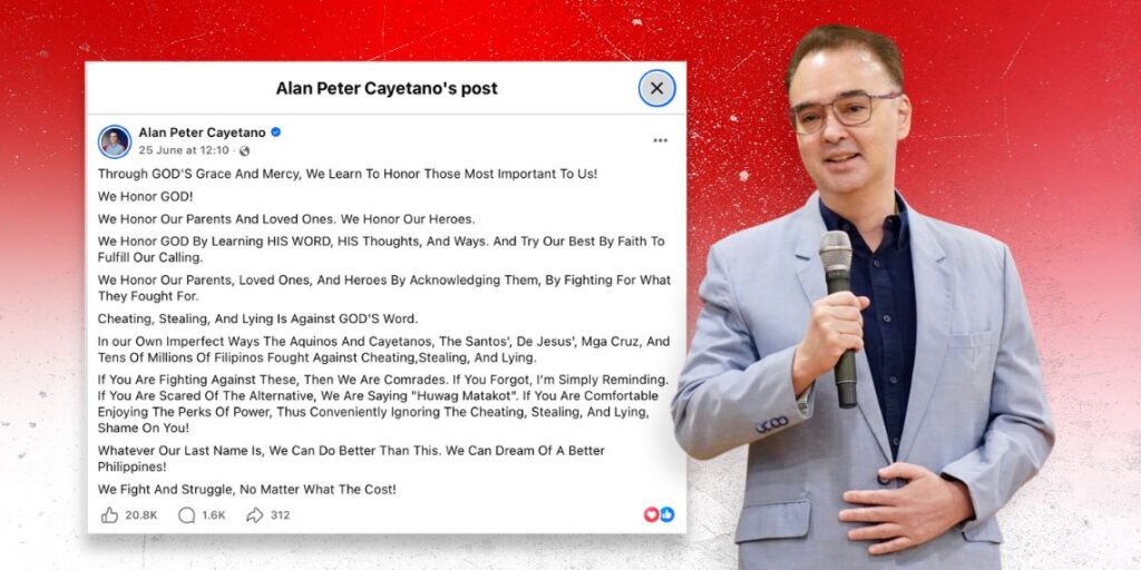 Statement of Senate Minority Leader Alan Peter S. Cayetano | June 25