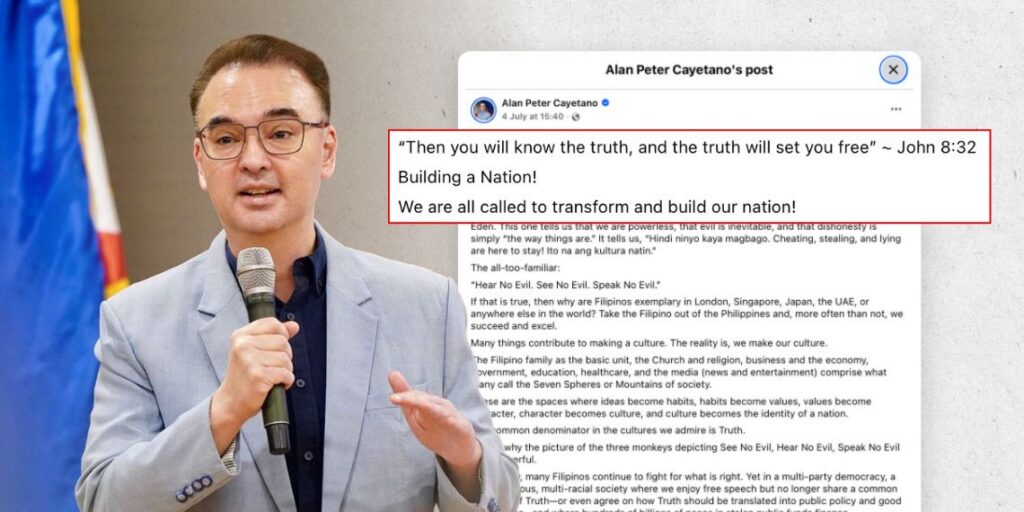 Statement of Senate Minority Leader Alan Peter S. Cayetano | July 4