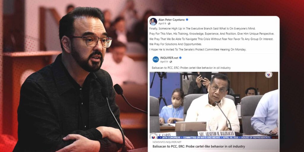 Statement of Senate Minority Leader Alan Peter S. Cayetano | April 9, 2026 | 5:09 PM